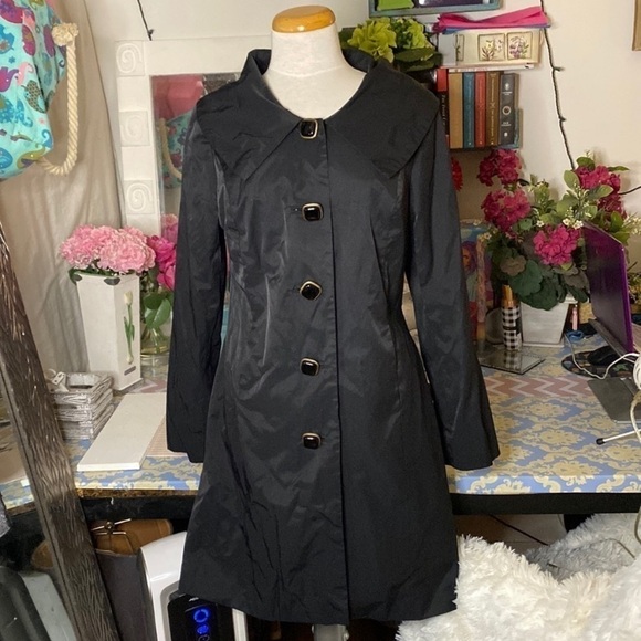 🌷 Vertigo Paris 🌷 High Quality Vintage Trench Coat Jacket - Picture 2 of 8